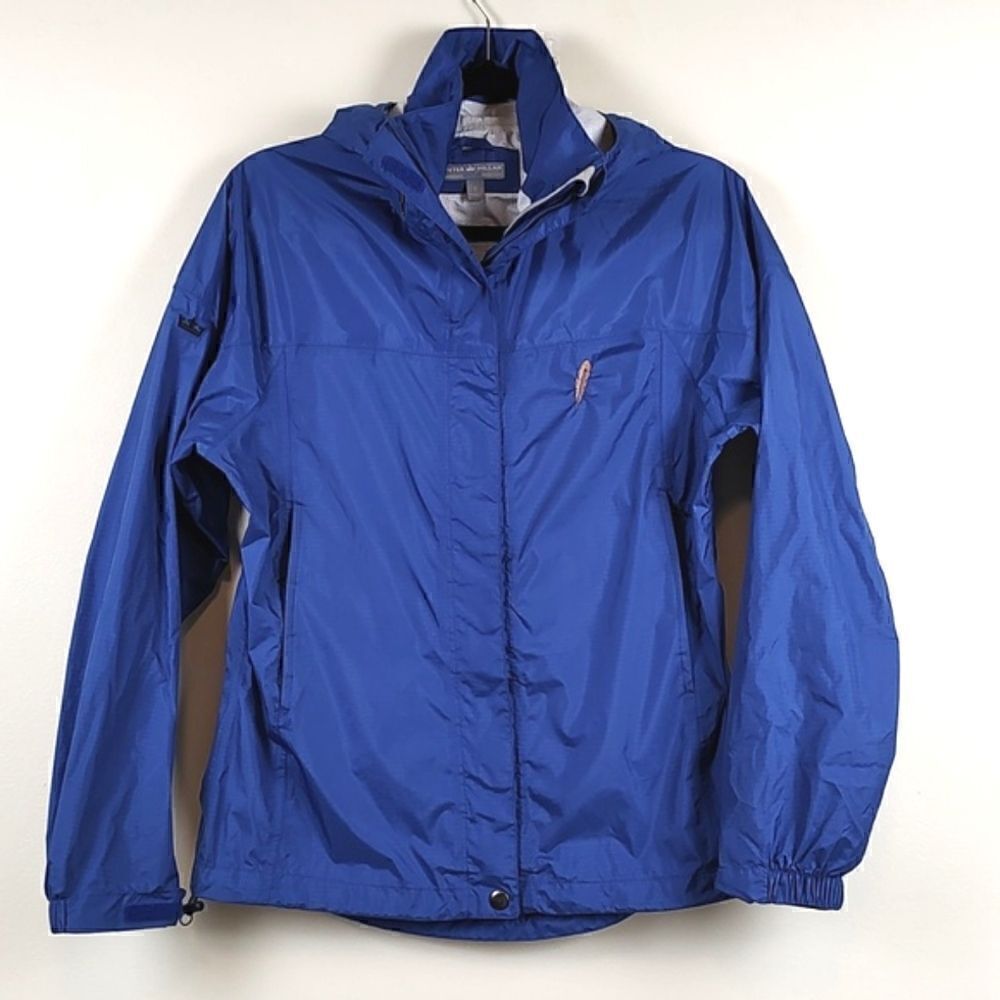 Peter Millar Womens Hooded Rain Parka Water Jacket Size Small